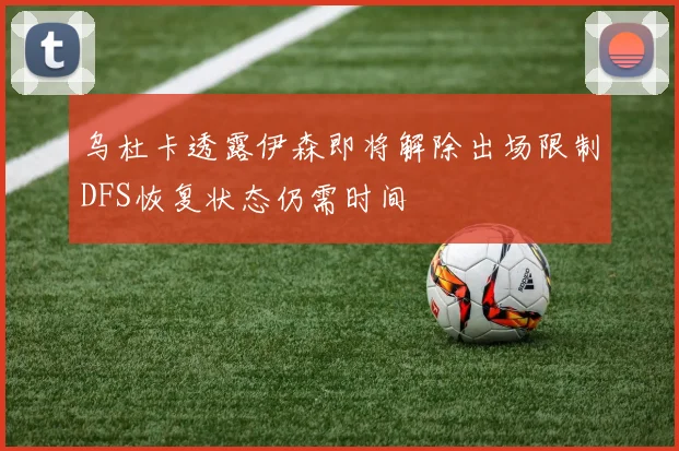 乌杜卡透露伊森即将解除出场限制DFS恢复状态仍需时间